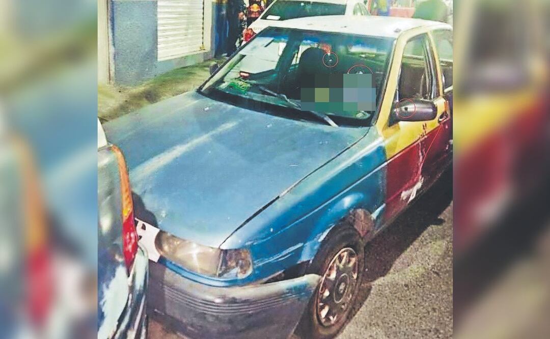 A tiros bajan a conductor de taxi pirata en la Álvaro Obregón