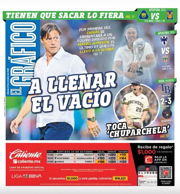 Portada El Gráfico | Sábado 24 de Octubre de 2026