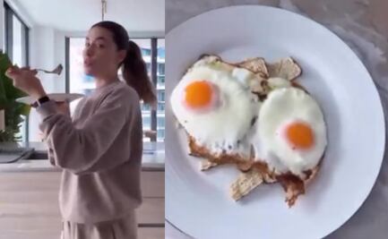 Michelle Salas reinventa los chilaquiles y su receta fit causa horror, ¿fue un crimen culinario?