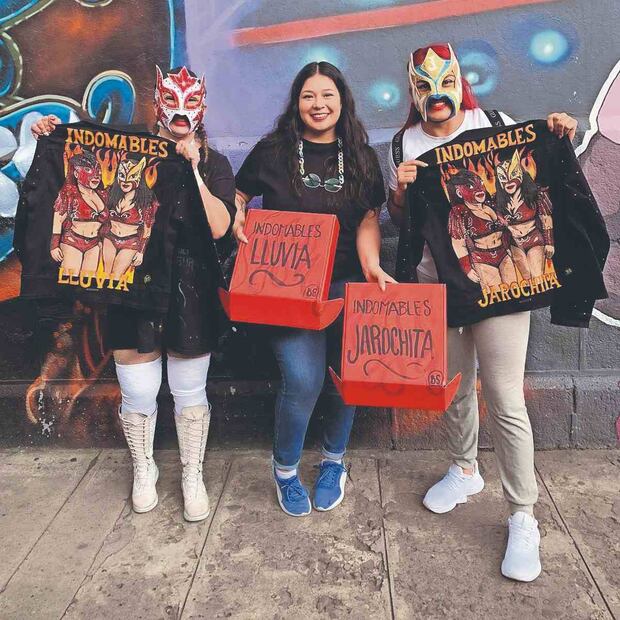 Las chamarras más poderosas del ring: el arte de Blanca Sánchez en el CMLL y Triple A. Foto: (Blanca Sánchez)