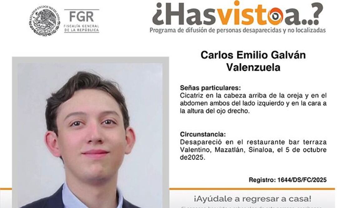 Foto: Especiales (Descartan que joven halla “desaparecido en baño” de antro en Mazatlán )