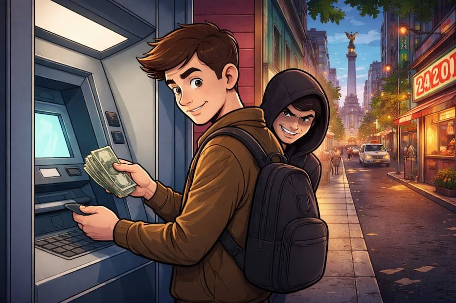 ¿Ya te cayó el aguinaldo? Evita ser víctima de fraude en cajeros automáticos con estas recomendaciones. Foto: (IA)