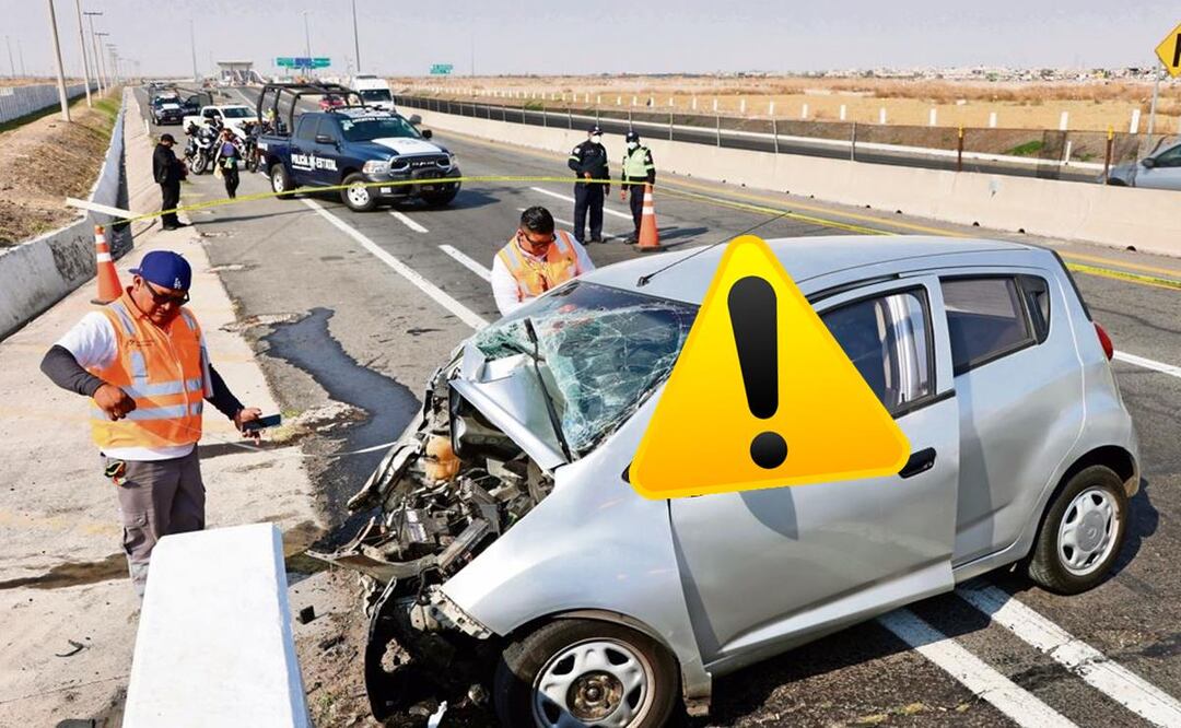 Cirujana estrella su auto contra una aguja del Circuito Mexiquense y muere por el impacto