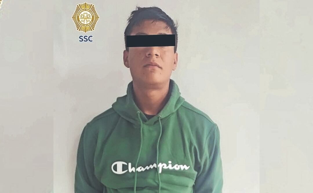 Extranjero detenido en la alcaldía Venustiano Carranza. Foto: (Especial)