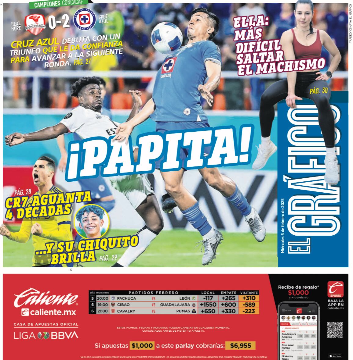 Portada El Gráfico | Miércoles 5 de febrero 2025