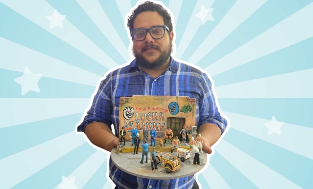 “Las Viudas del Toreo”: el diorama viral que conquistó a los fans de la lucha libre. Foto: (César Izquierdo. El Gráfico)