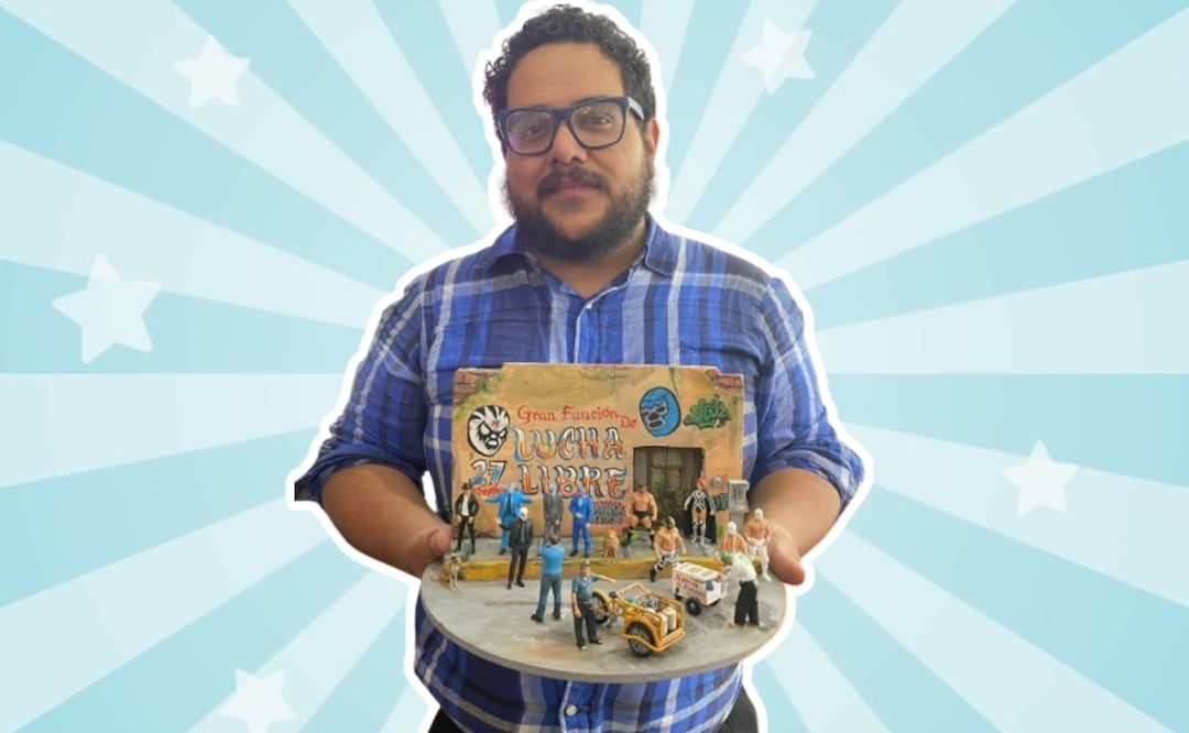 “Las Viudas del Toreo”: el diorama viral que conquistó a los fans de la lucha libre. Foto: (César Izquierdo. El Gráfico)