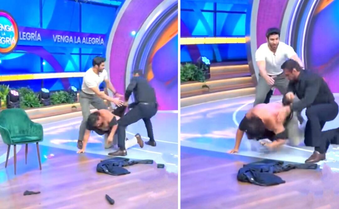 Foto: Especiales (Alberto “El Patrón” en Venga la Alegría agrede EN VIVO al a hombre ¿por qué lo hizo?)