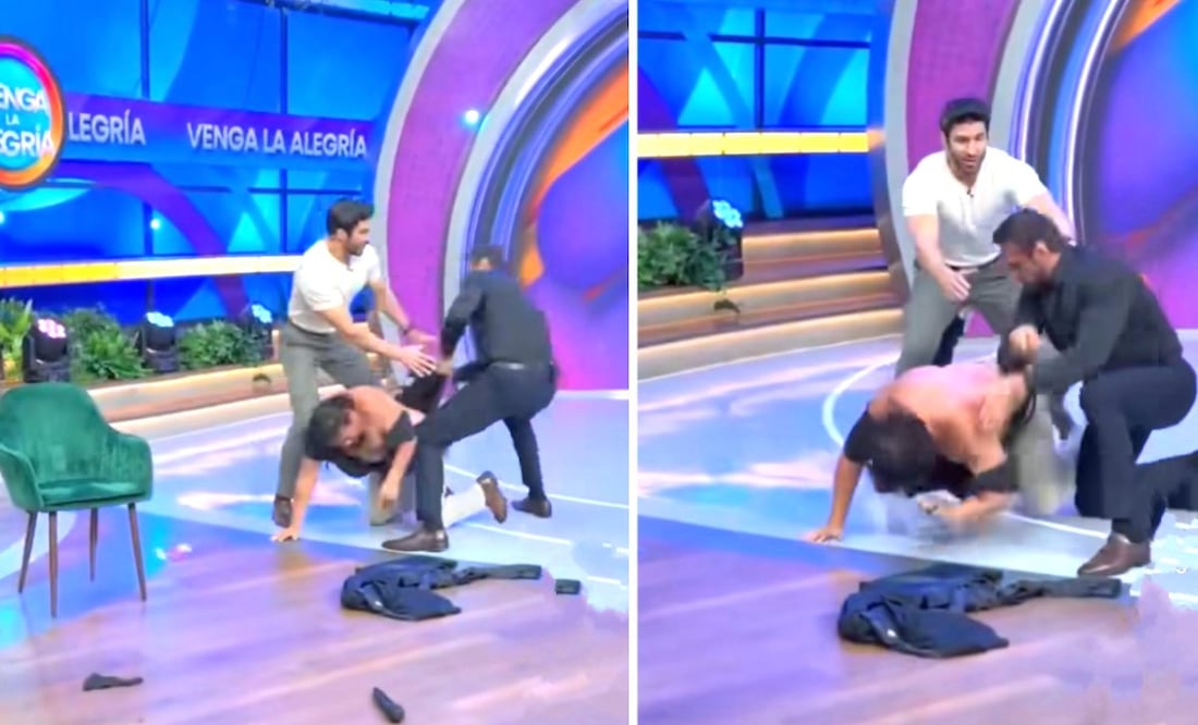 Foto: Especiales (Alberto “El Patrón” en Venga la Alegría agrede EN VIVO al a hombre ¿por qué lo hizo?)