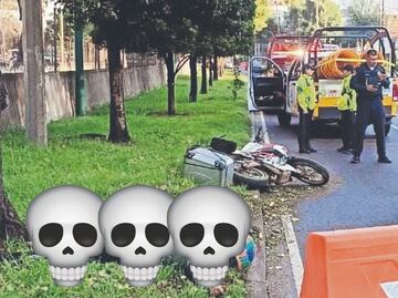 Biker no mide su velocidad y se "estaciona" en un árbol, perdió la vida
