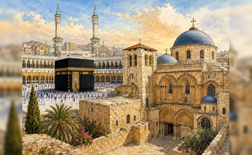¿Qué similitudes tienen los lugares más sagrados del cristianismo y el islam? Te lo explicamos