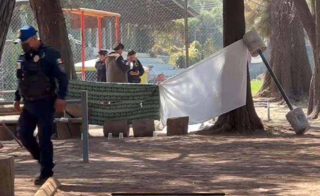 ¡Descansa en pants! Pánico en la Venustiano Carranza por ejecución en deportivo público (Foto: Yara Silva)