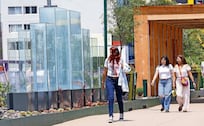 ¡Agua no dura nada! Fuentes del Jardín Flotante en la Calzada de Tlalpan están fuera de servicio