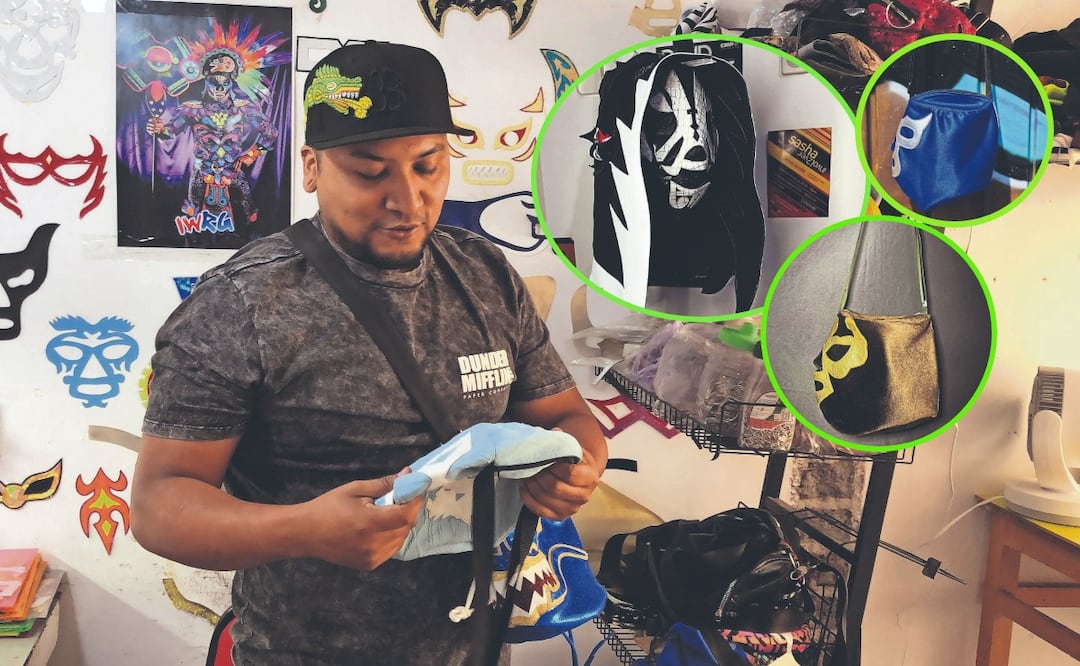 ¿Quién creó las mariconeras con máscara de luchador que se volvieron virales?
Imagen: ESPECIAL | SERGIO TREJO. EL GRÁFICO