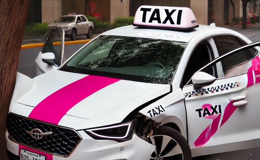 Doña pide a taxista conducir rápido, se accidentan en CDMX y ella le cobra gastos médicos