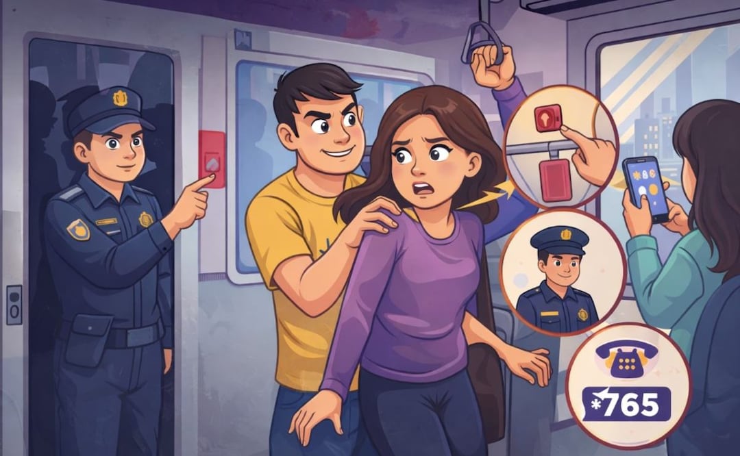 ¿Eres mujer, viajas en el Metro CDMX y te sientes acosada? Esto es lo que debes hacer. Foto: (IA)