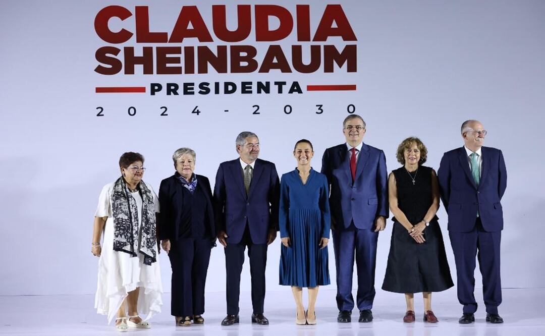 Claudia Sheinbaum presenta a una parte de su gabinete, adelanta que Conahcyt será secretaría