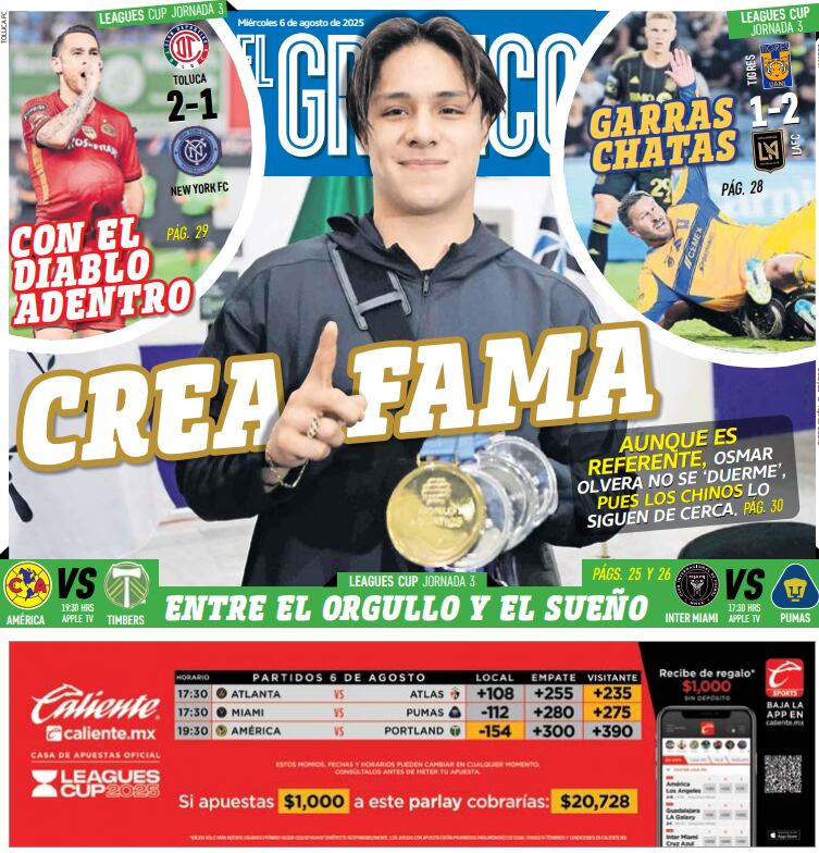 Portada El Gráfico | Martes 5 de agosto 2025