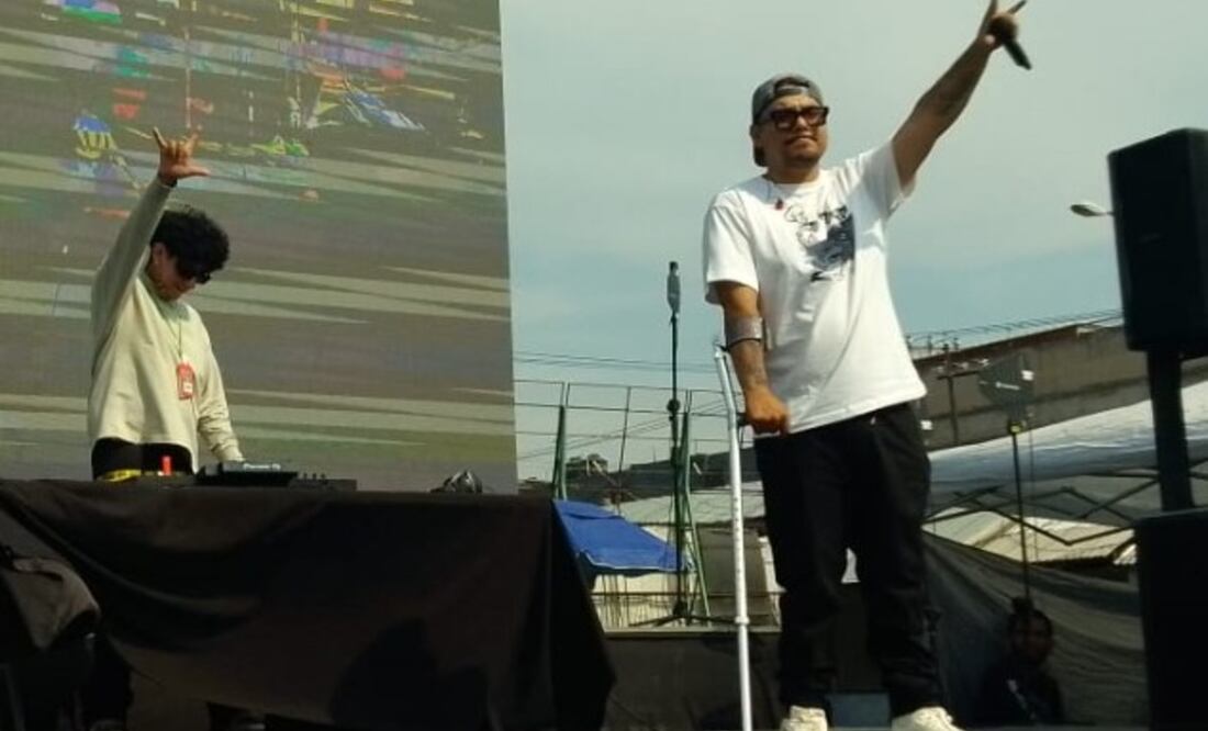 Aczino da concierto en Tepito para estrenar su disco. Foto: (Cortesía)