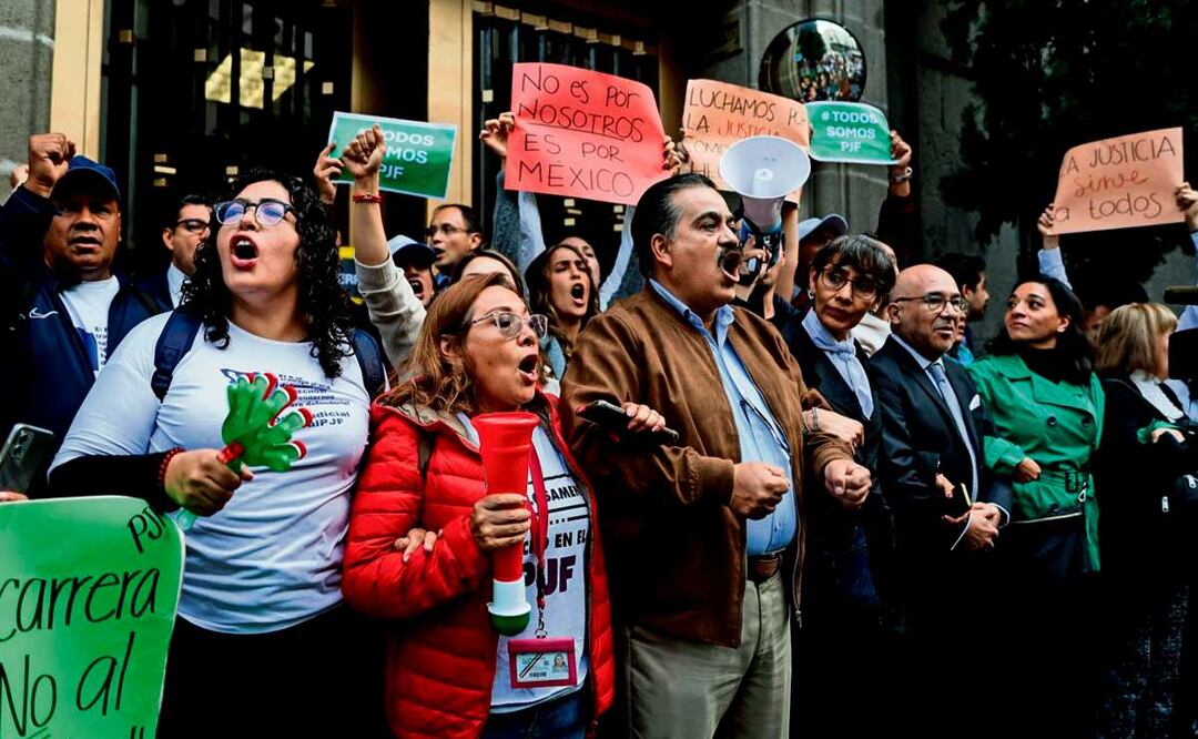 Las protestas en las sedes del PJ continúan este viernes.
