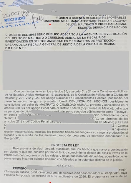 Supuesta denuncia sobre Mario "Mono" Osuna (Vía: Redes)