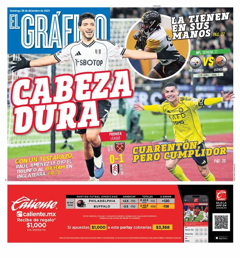 Portada El Gráfico | Domingo 28 de diciembre 2025