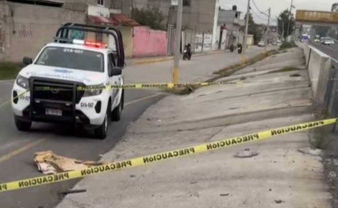 Abandonan pierna humana en Tecámac. Foto: Especial