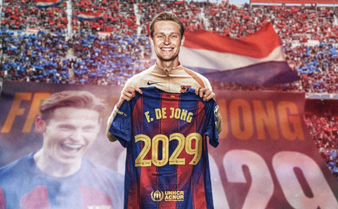 Frenkie de Jong renueva con el Barcelona (Foto: X)