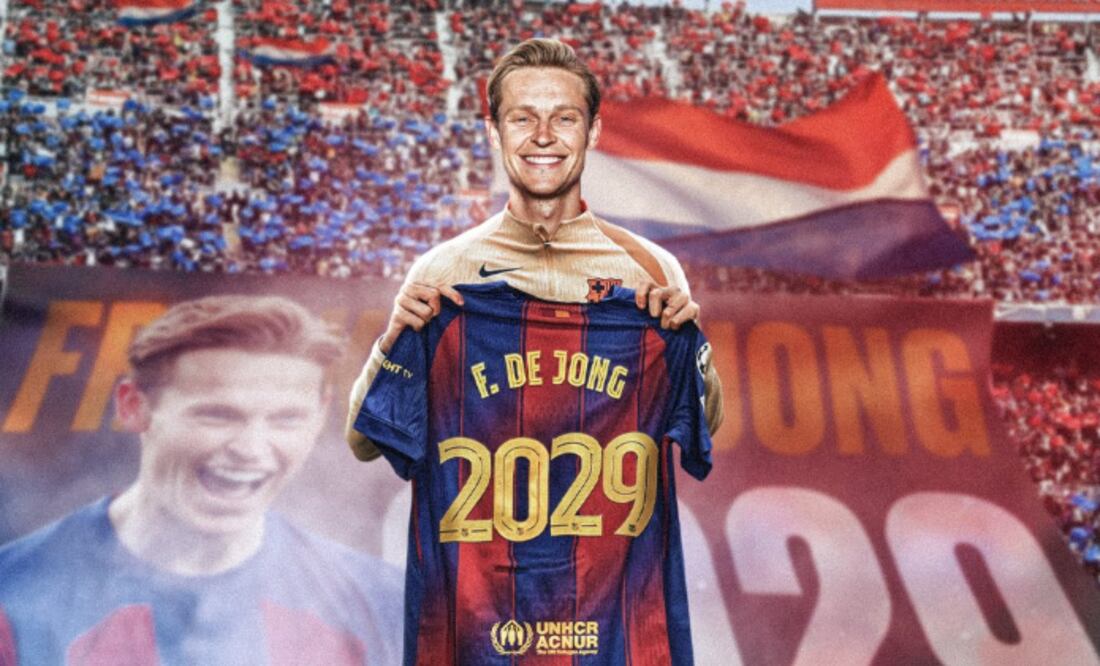Frenkie de Jong renueva con el Barcelona (Foto: X)
