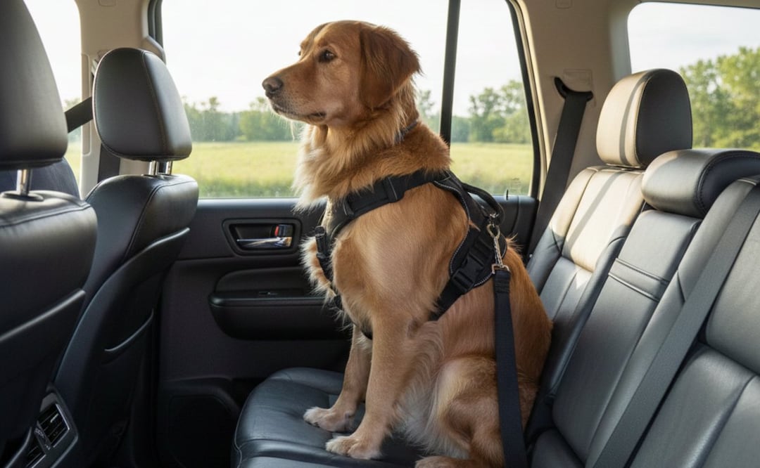 Imagen ilustrativa: IA (¿Cómo transportar a tu perro en coche en la CDMX sin fallar en el intento y ser multado?)