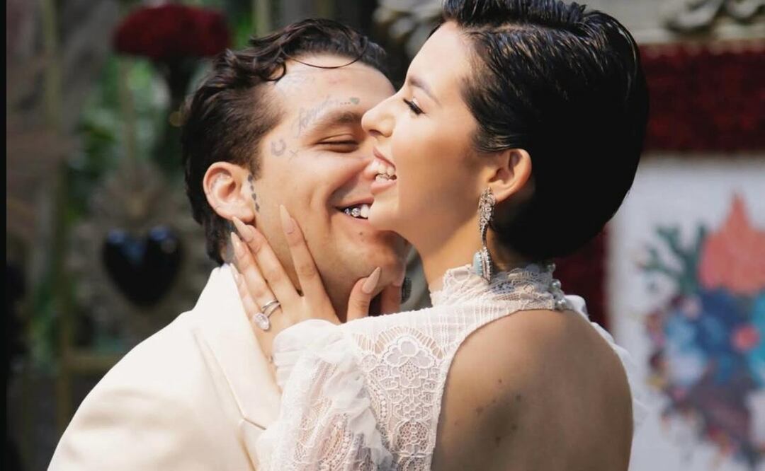 Ángela Aguilar hace escena de celos a Christian Nodal