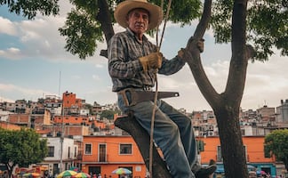 Muere adulto mayor tras caer de un árbol en la colonia Buenavista, Iztapalapa