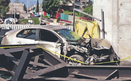 Por sentirse rápido y furioso un hombre murió estampado contra un pilar de la México-Puebla