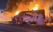 Incendio en la México-Toluca: Tráiler choca contra transportistas que mantenían bloqueo en la carretera