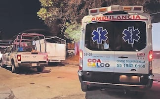 Florean a tres con más de 40 plomazos en Coacalco