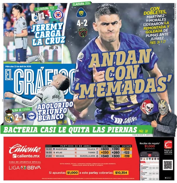 Portada El Gráfico | Miércoles 22 de abril de 2026