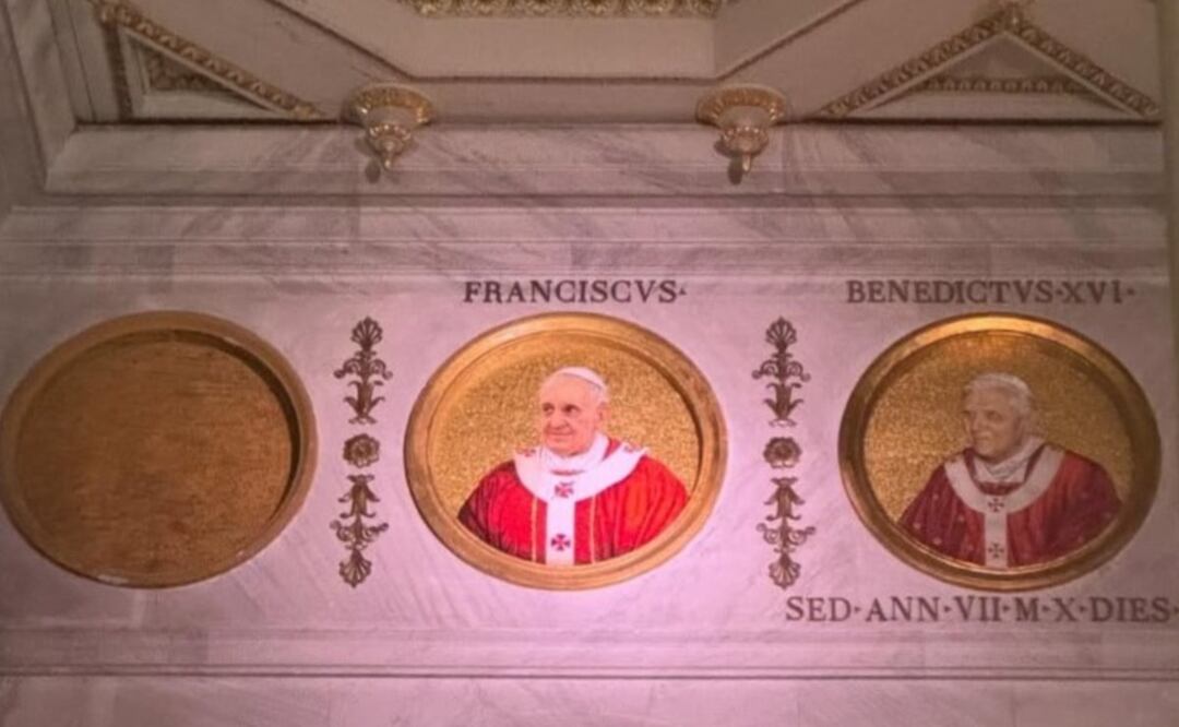 Teoría del último papa en galería del Vaticano. Foto: (Especial)