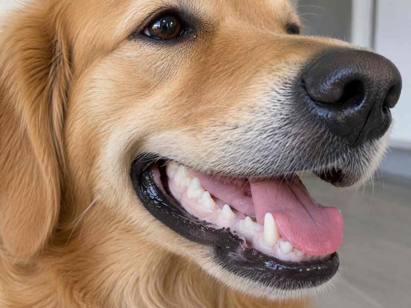 Significado del color de las encías de los perros. Foto: (IA)