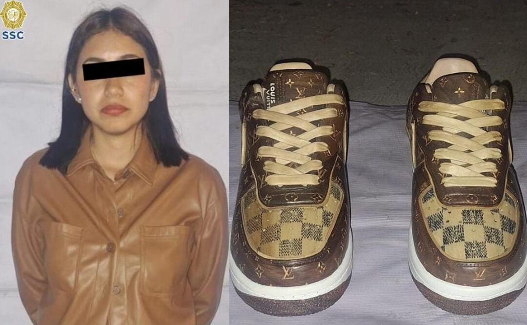 Ladrona de tenis de 1.2 millones de pesos es detenida. Foto: (Especial)