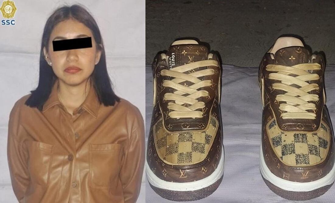 Ladrona de tenis de 1.2 millones de pesos es detenida. Foto: (Especial)