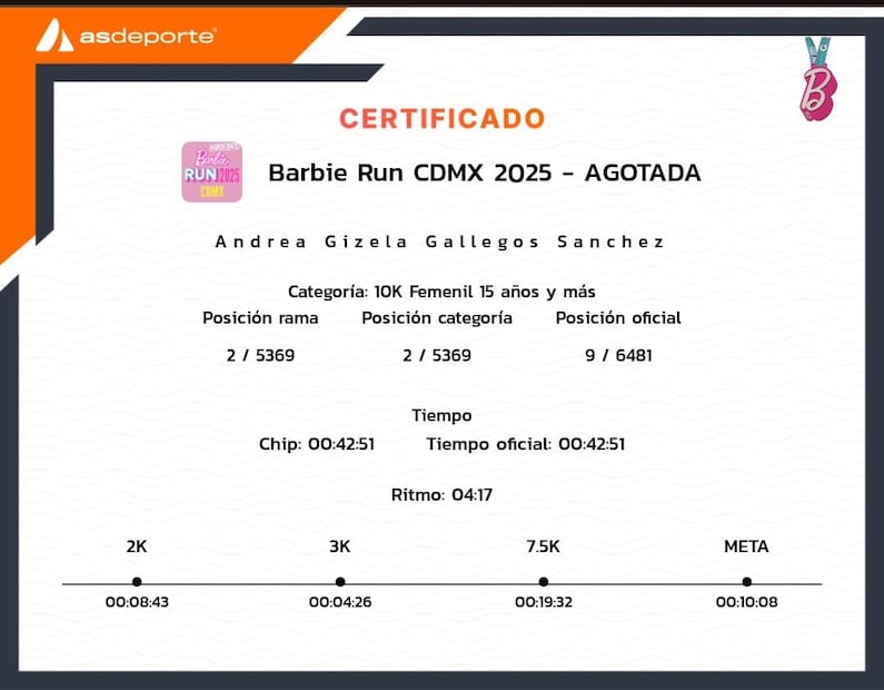 Barbie Run 2025 (Foto: Redes sociales)