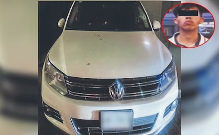 Chamaco borracho atropella con su troca a un policía y es detenido metros adelante 