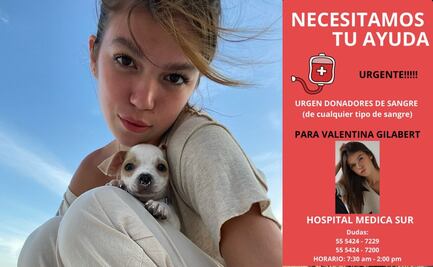 Piden donadores para Valentina Gilabert, la modelo atacada por Marianne Gonzaga