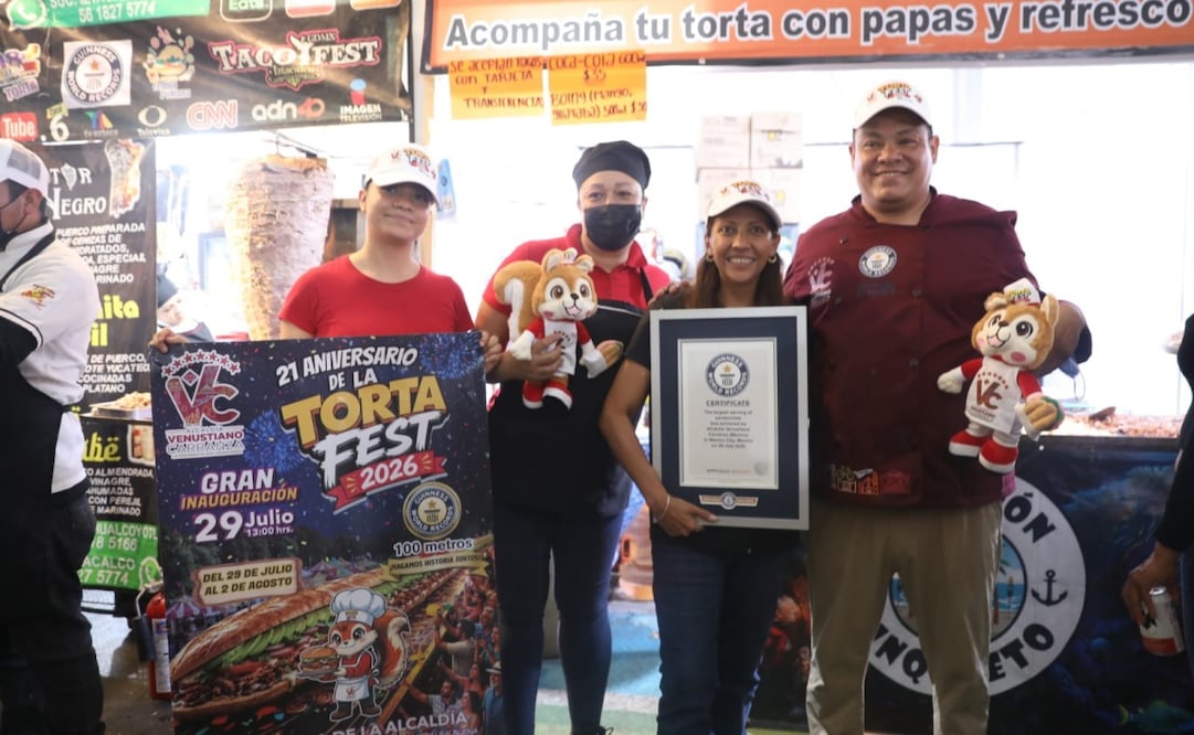 Torta Fest 2026 rompe récord Guinness y reúne a casi 600 mil personas en la CDMX. Foto: Especial