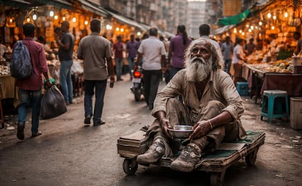 Se viraliza imagen de "indigente" que en realidad es millonario