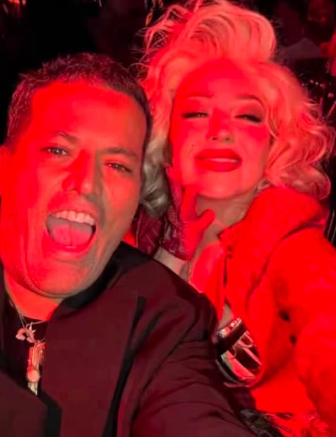 Aldo Rendón junto a Thalía (Vía: Redes)