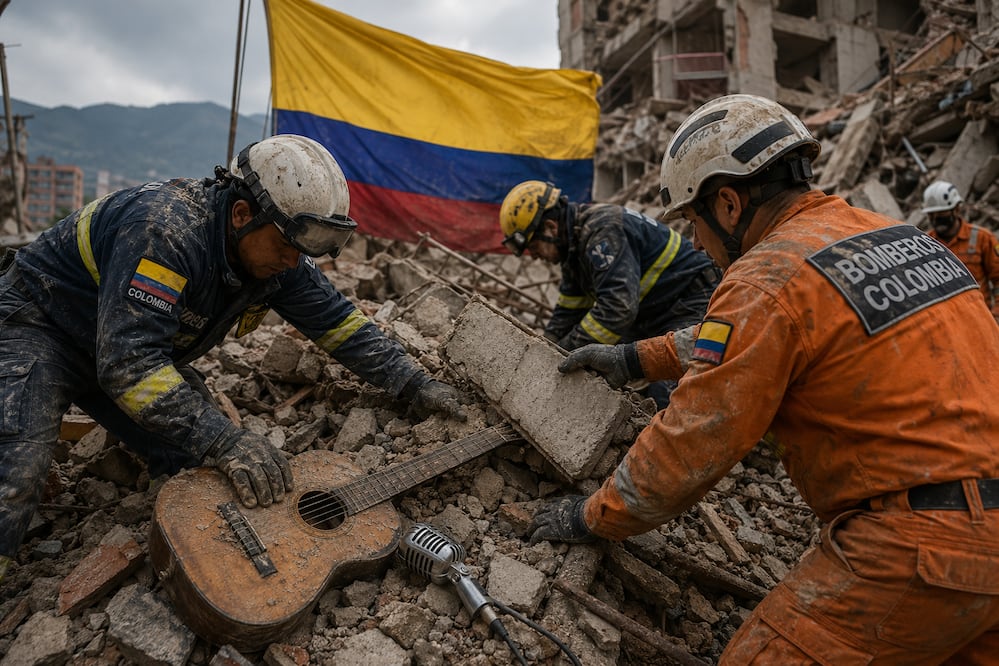 Tragedia en Colombia (Foto creada con IA)