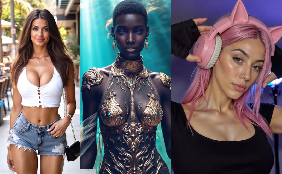 Modelos creadas con IA (Foto: Instagram)