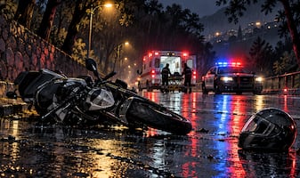 Biker sin casco derrapa hacia el otro mundo, en Álvaro Obregón