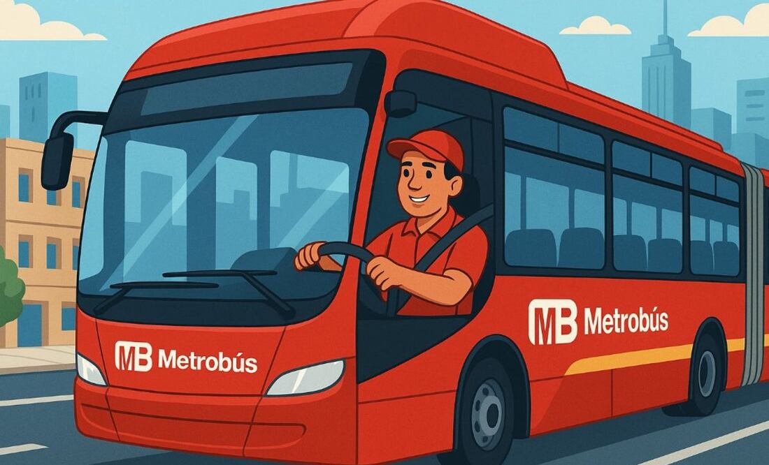 ¿Cómo conseguir trabajo de conductor del Metrobús CDMX? Requisitos, sueldo y prestaciones. Foto: (IA)